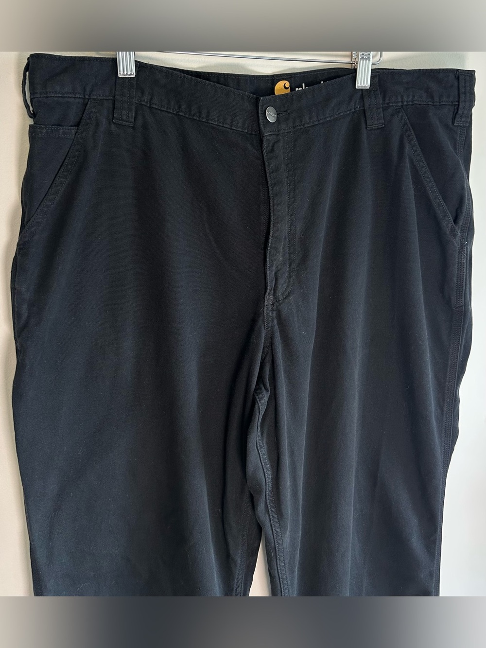 Carhartt Men’s Relaxed Fit Work Pants Size 40X32 Black Carpenter Pants Like New - Picture 4 of 10